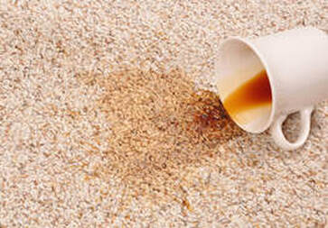 coffee spilled on a carpet will require professional cleaning